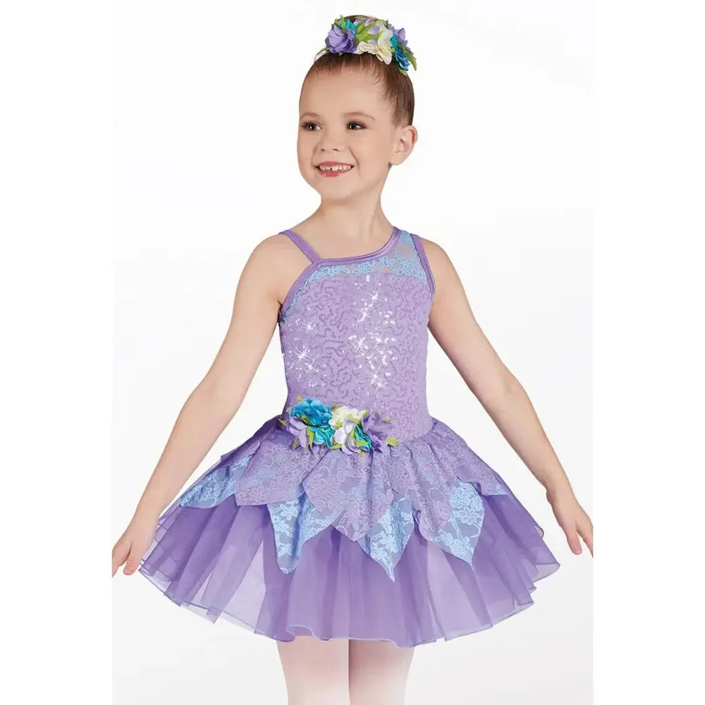 Pre-Owned Dance Costume Medium Child Purple Weissman 12598 Ballet Pointe Lyrica